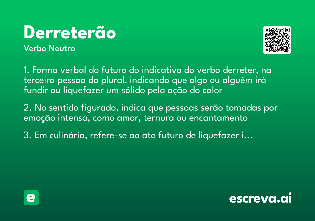 derreterão