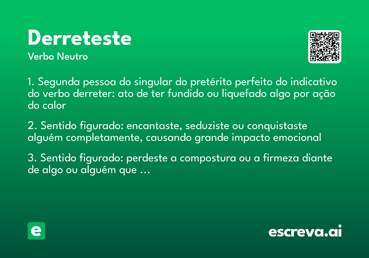 derreteste