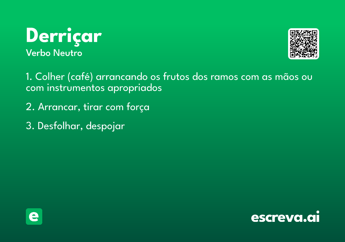 derriçar