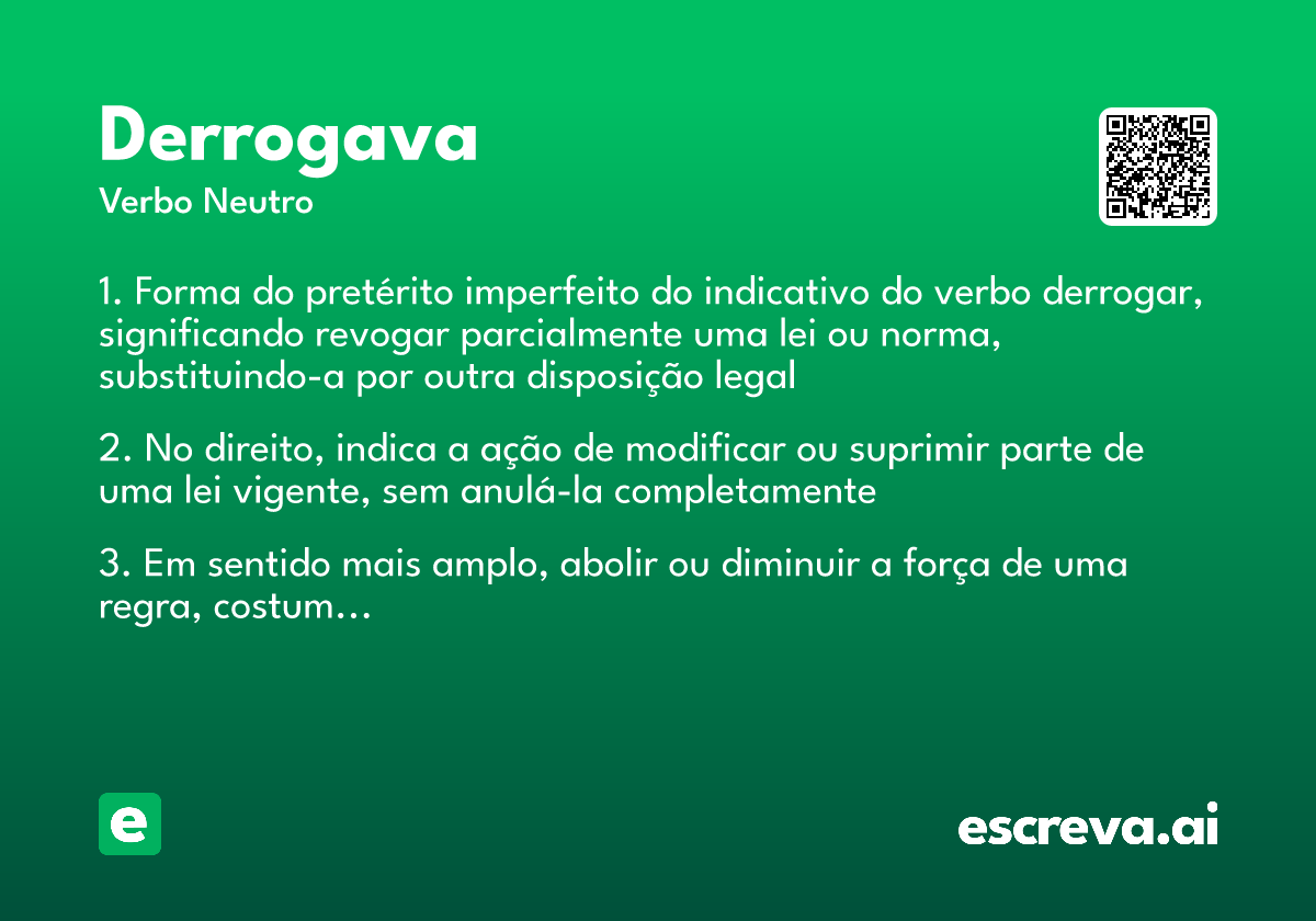 derrogava