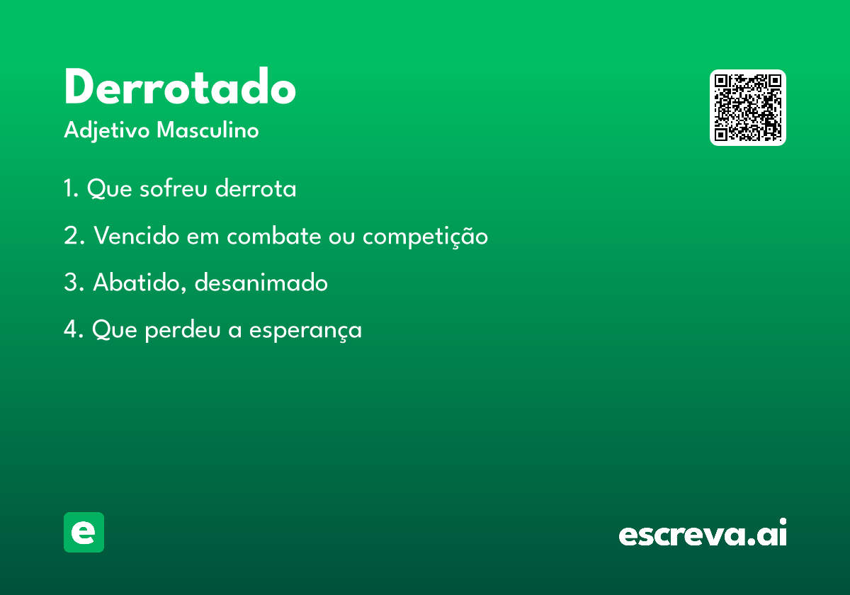 derrotado