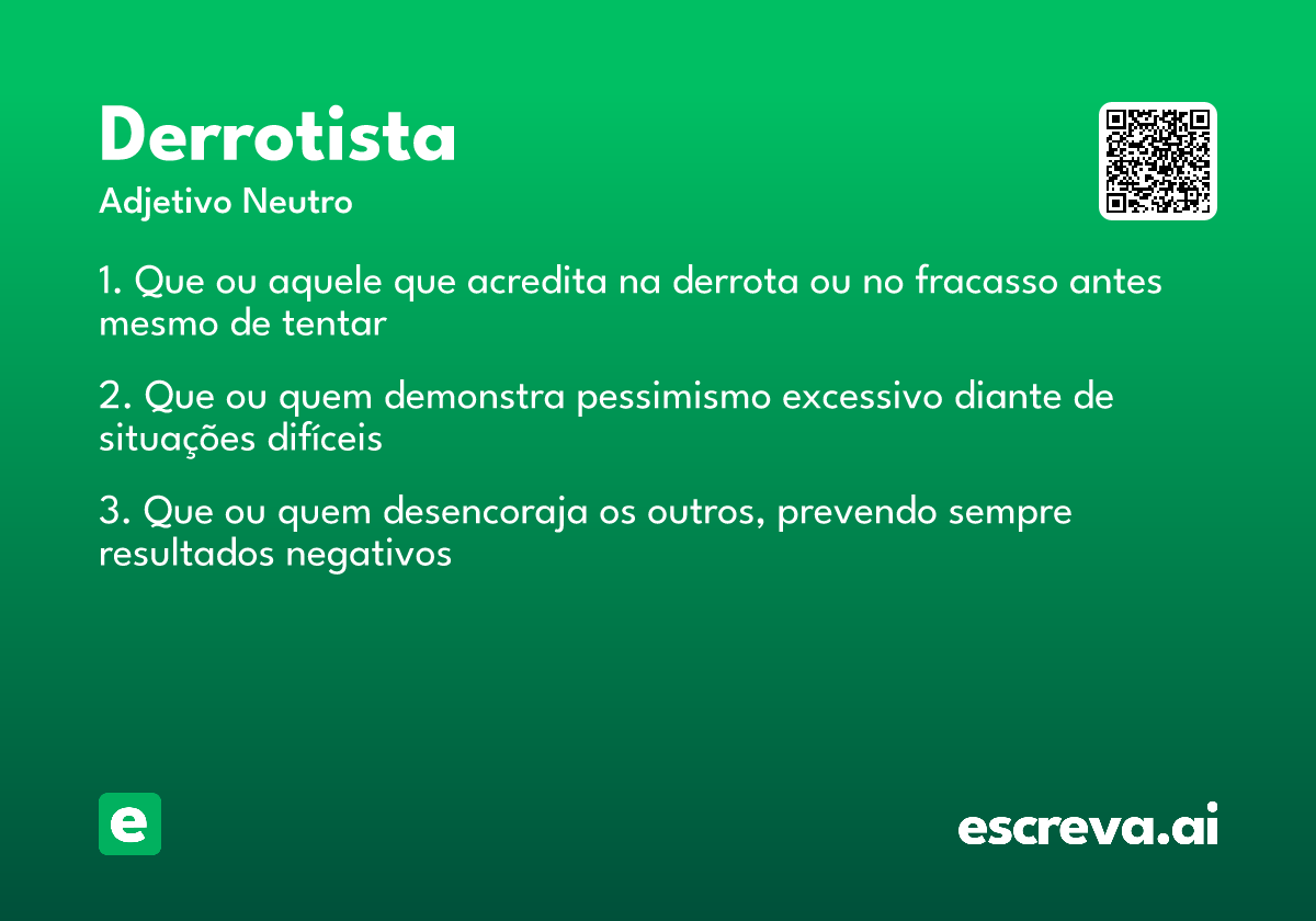 derrotista