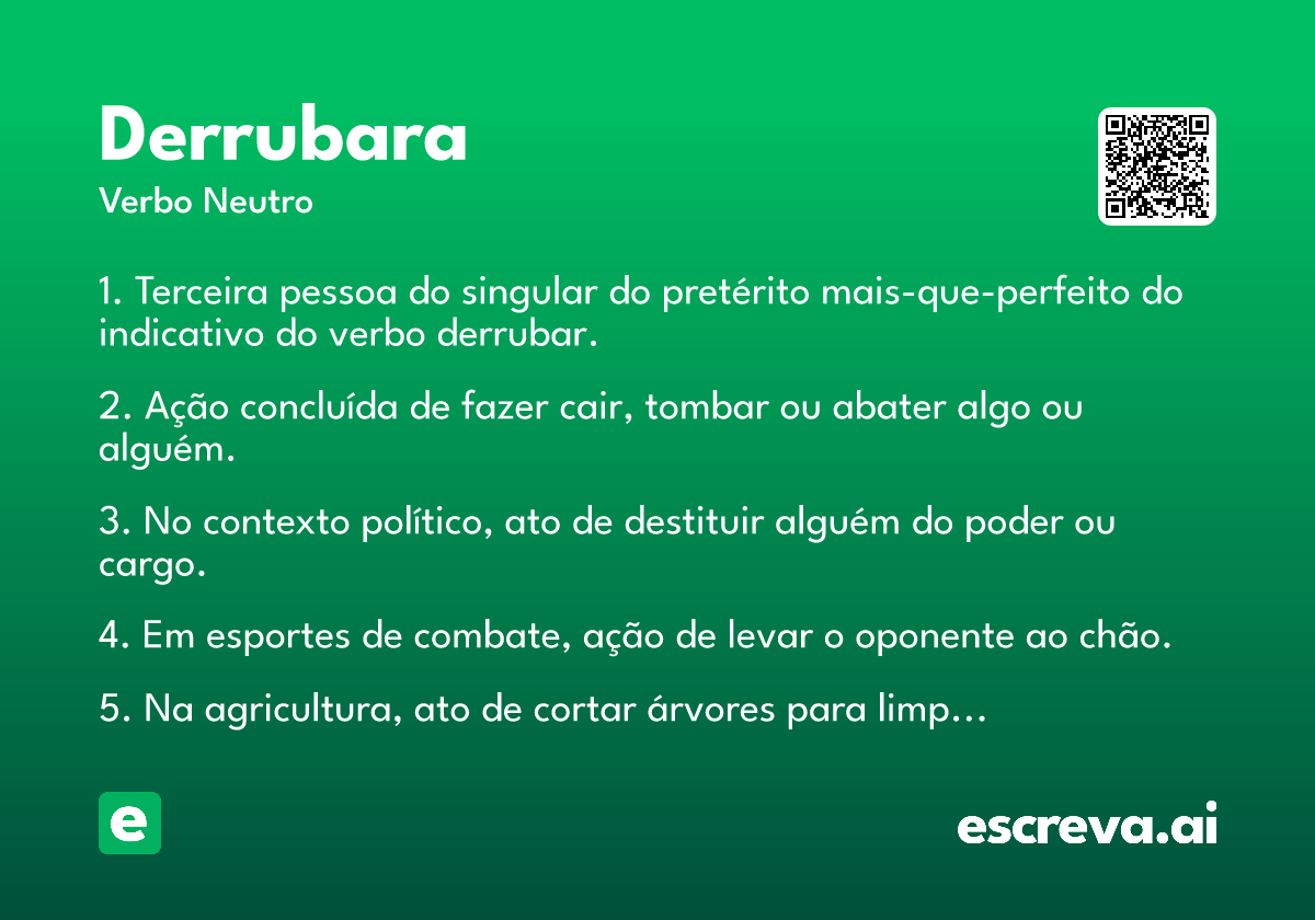 derrubara