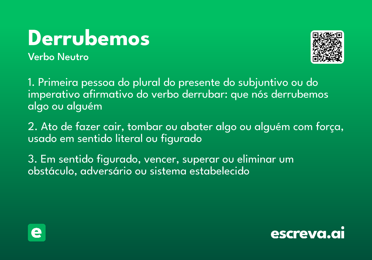 derrubemos