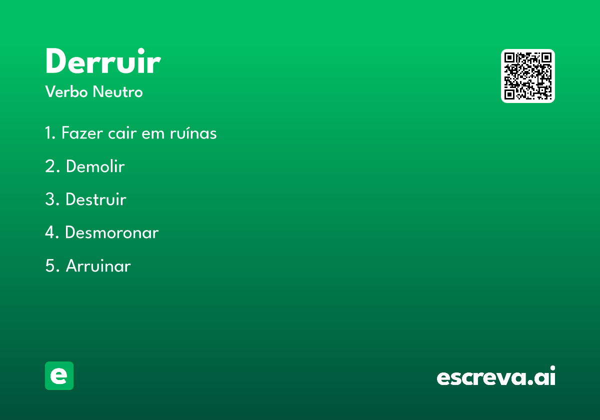 derruir