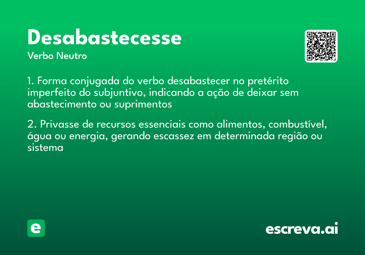 desabastecesse