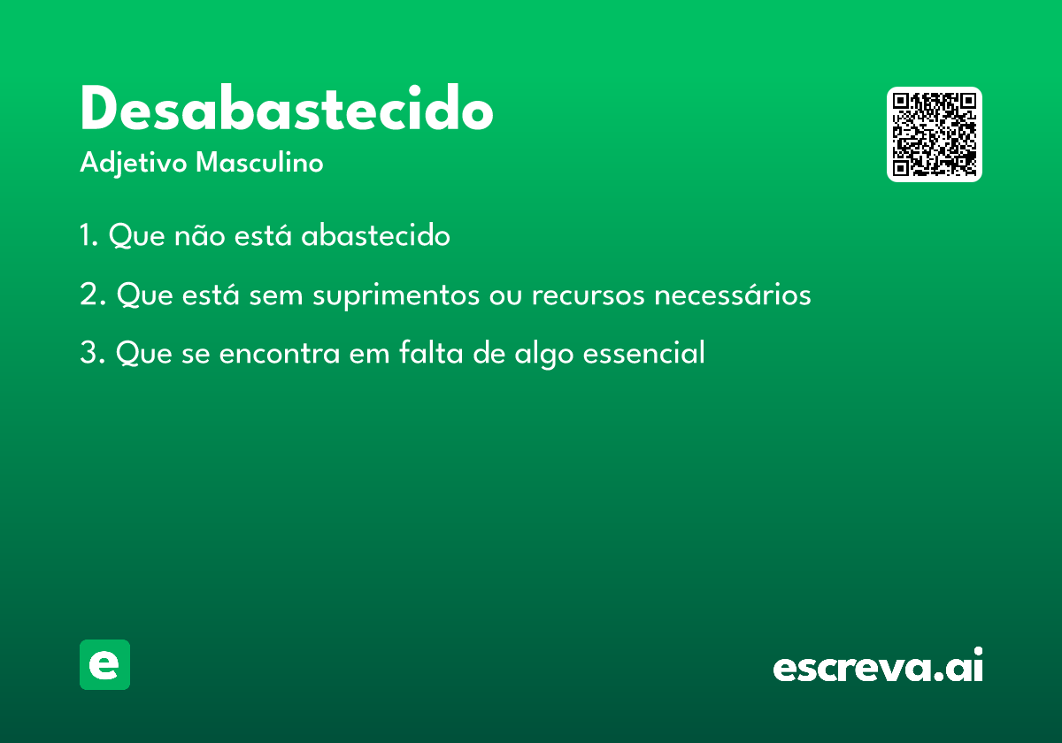 desabastecido