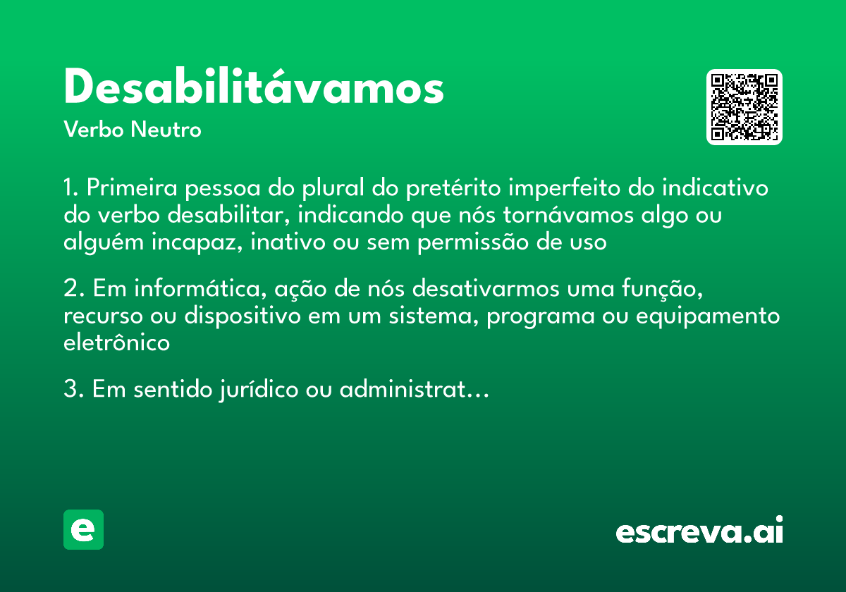 desabilitávamos