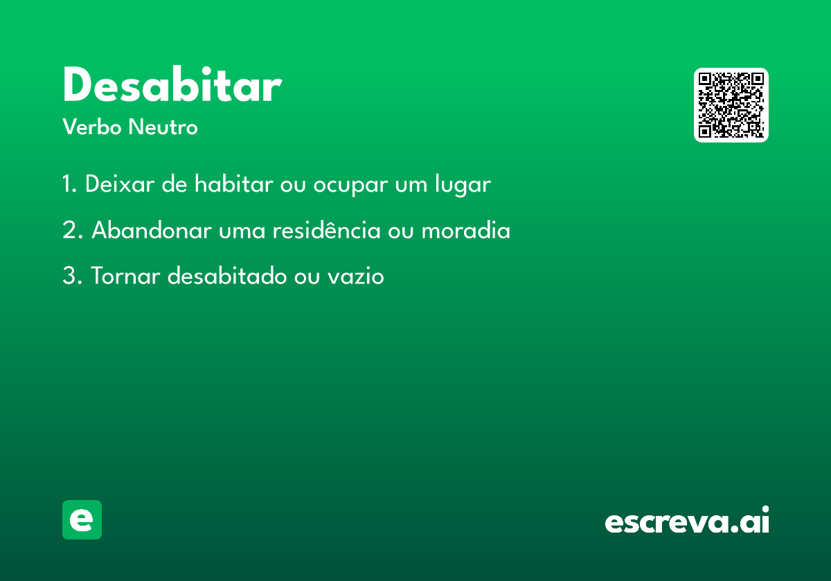 desabitar
