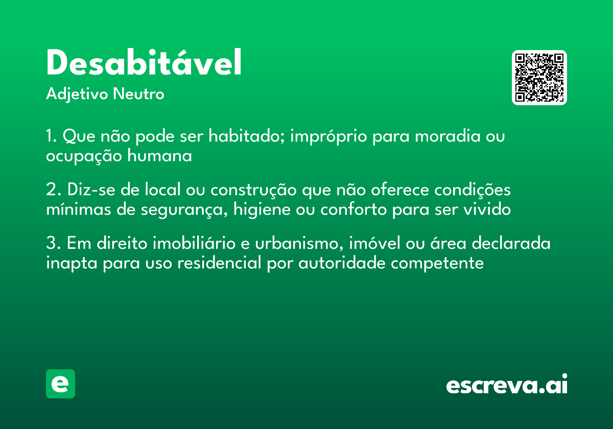 desabitável