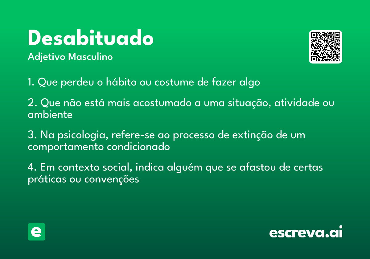 desabituado