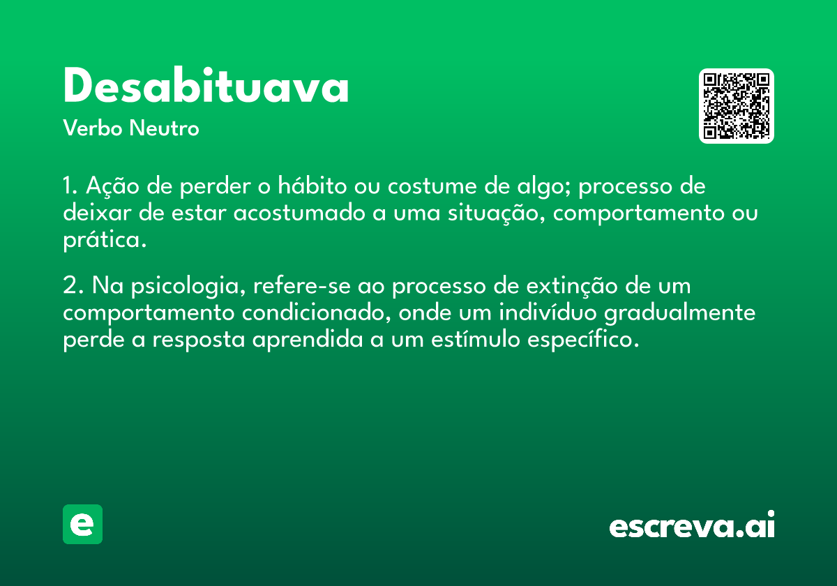 desabituava