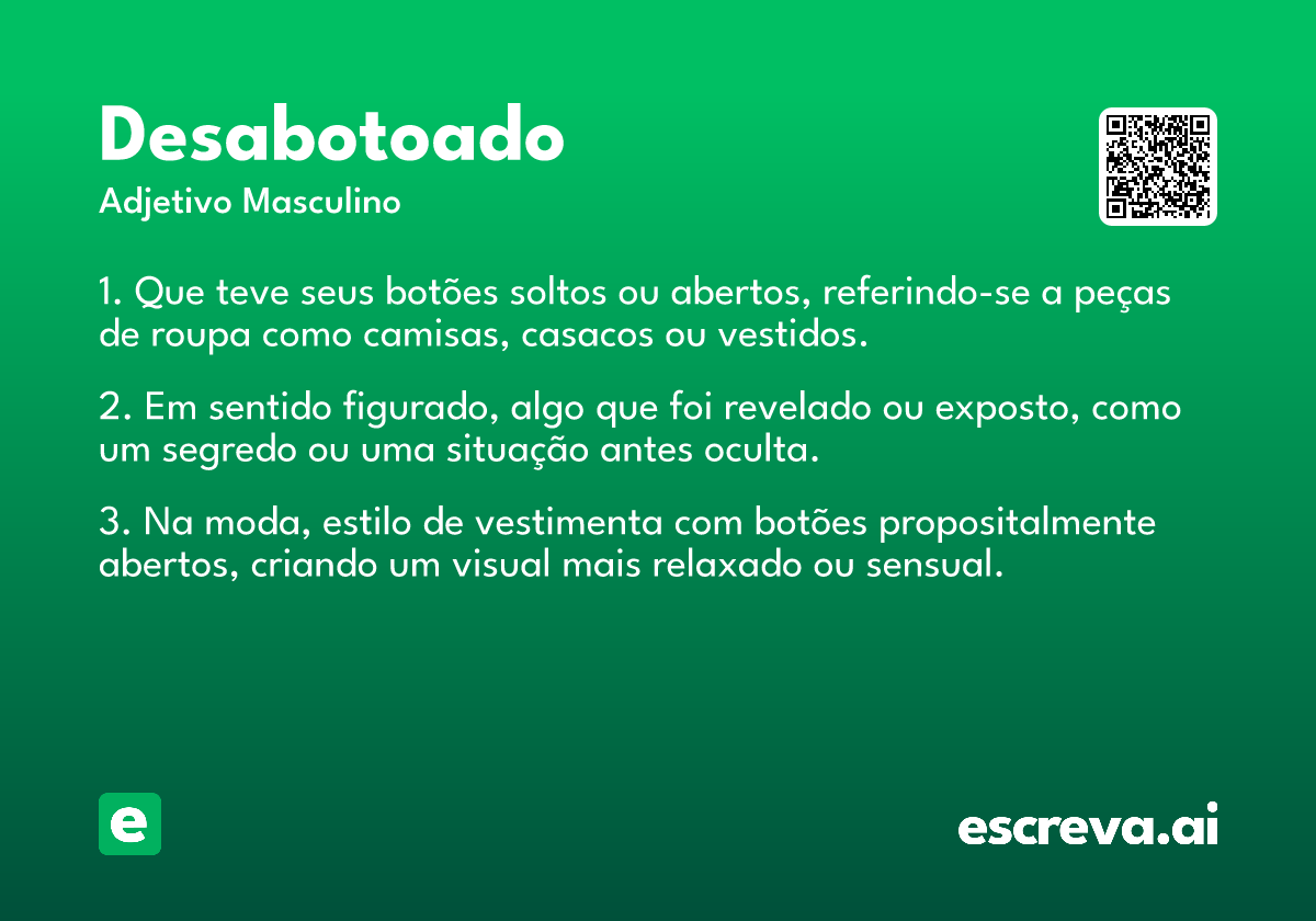 desabotoado