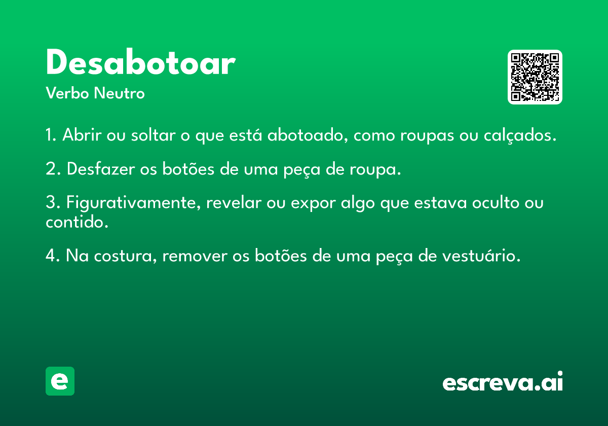 desabotoar