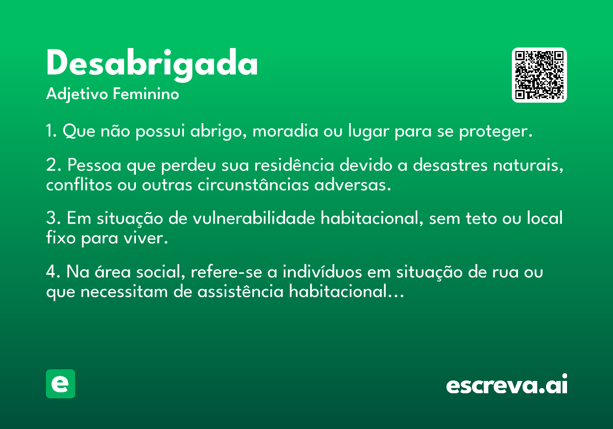 desabrigada
