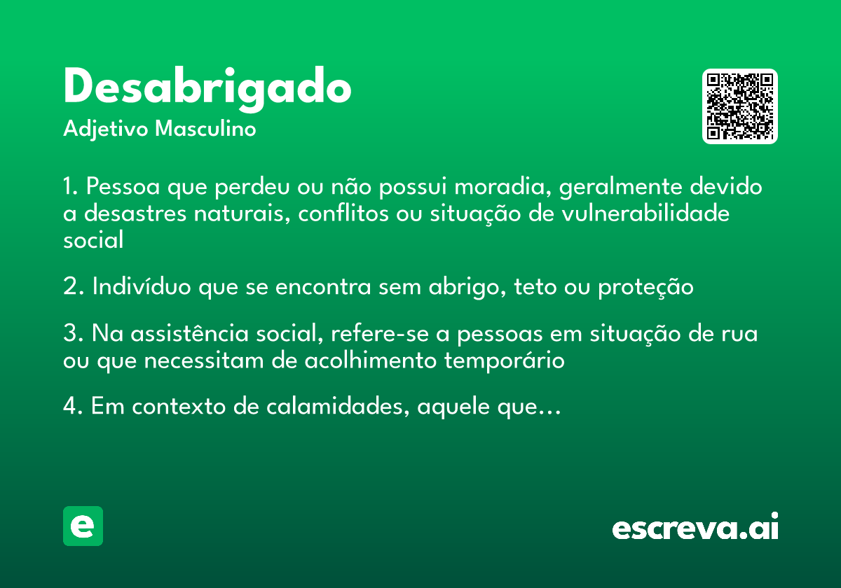desabrigado