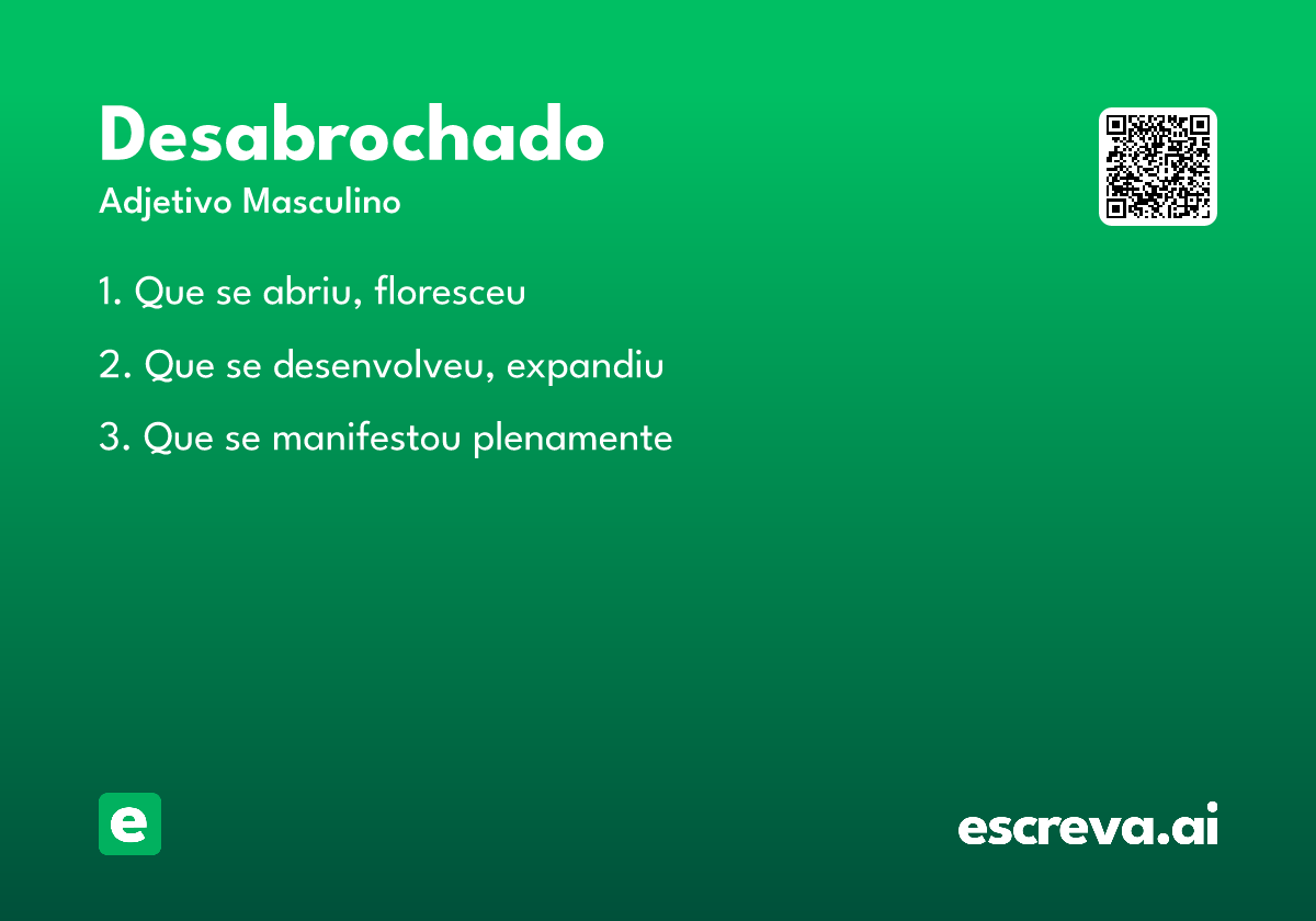 desabrochado