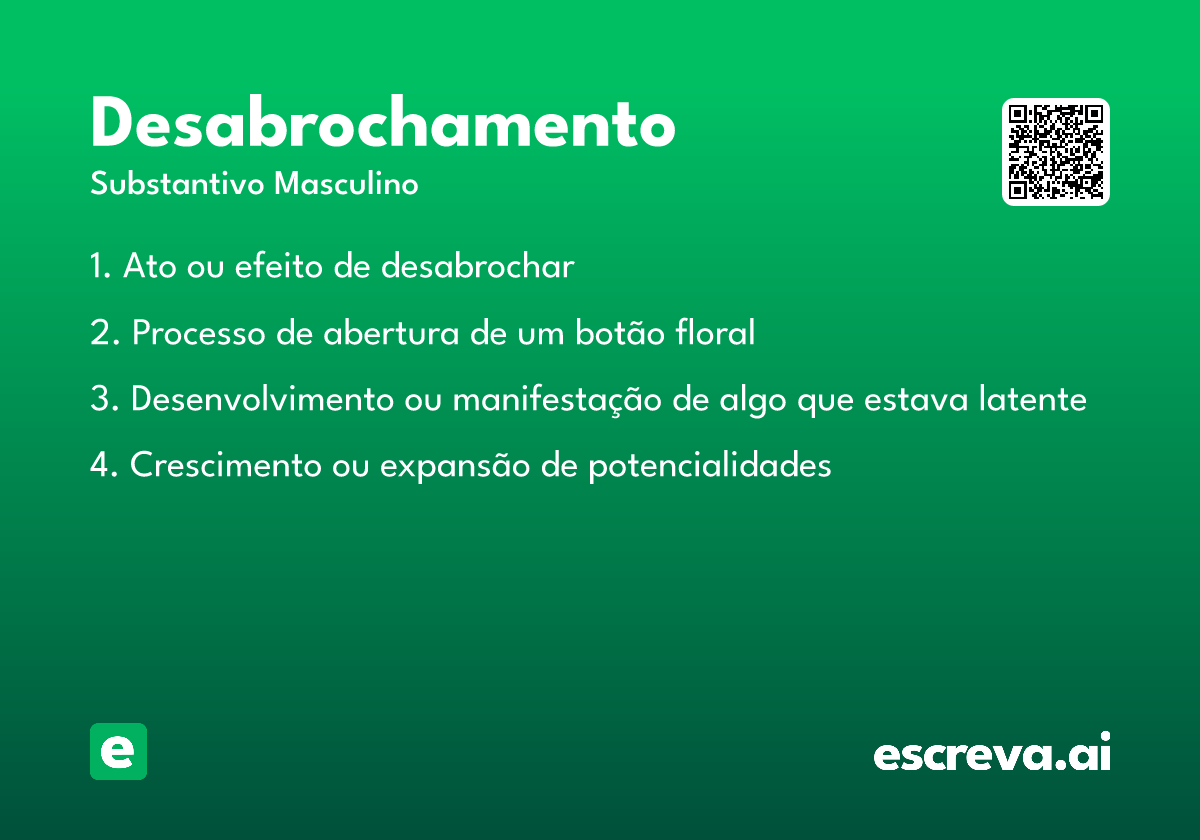desabrochamento