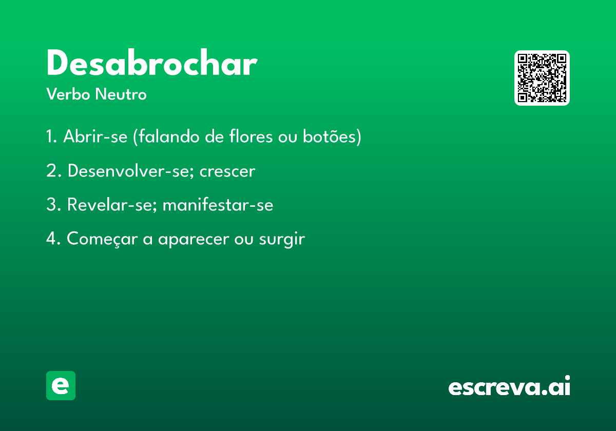 desabrochar