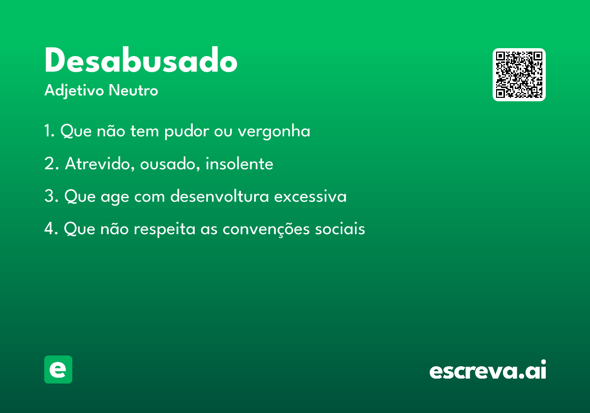 desabusado