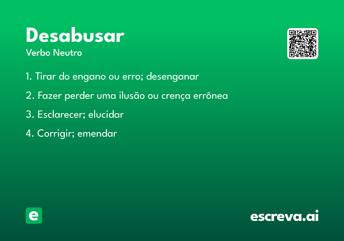 desabusar