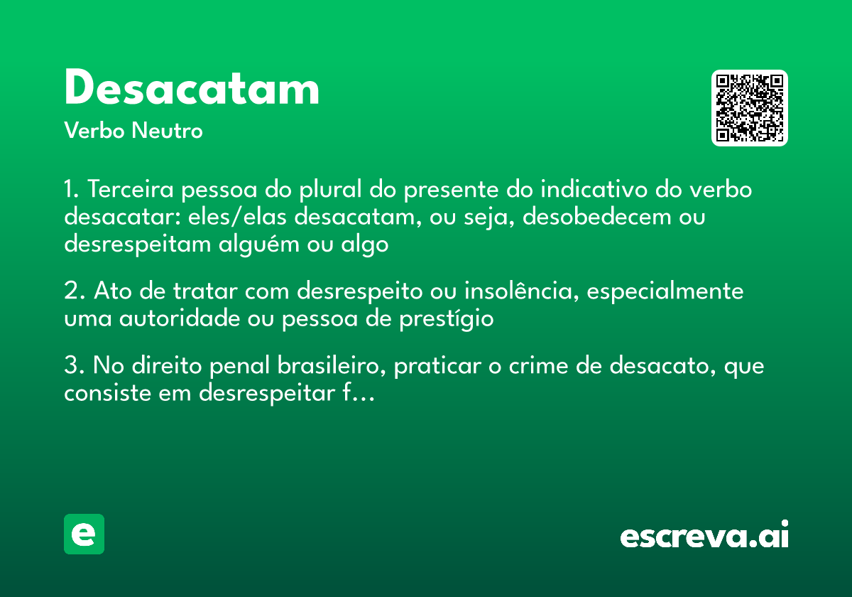 desacatam