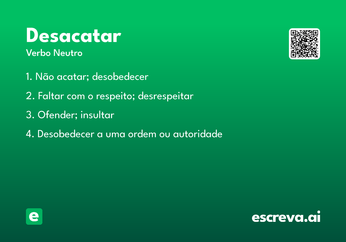 desacatar