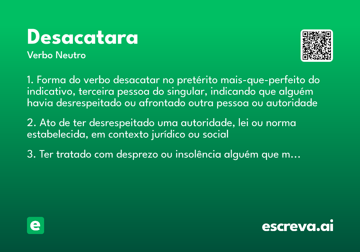 desacatara