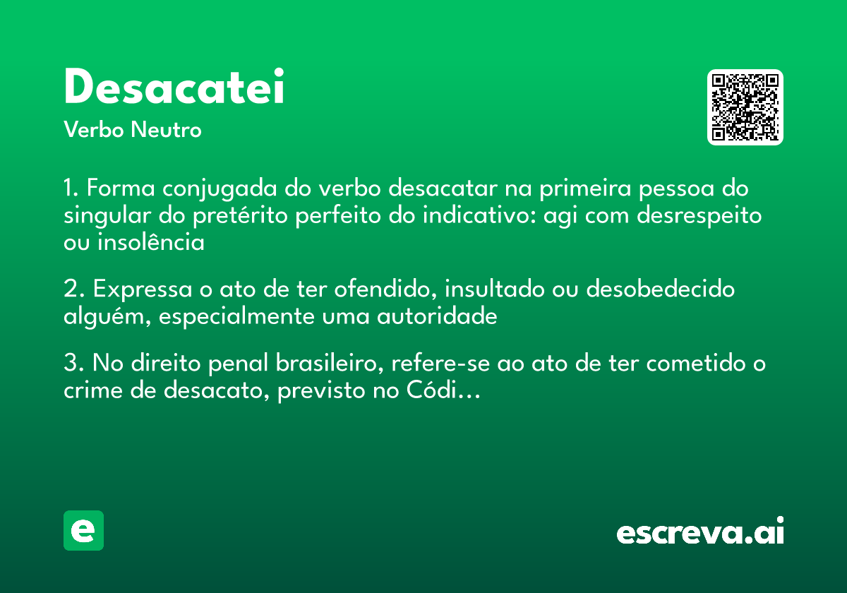desacatei