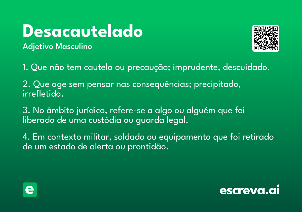 desacautelado