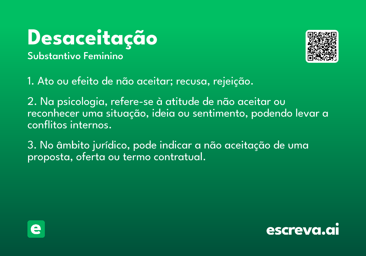 desaceitação