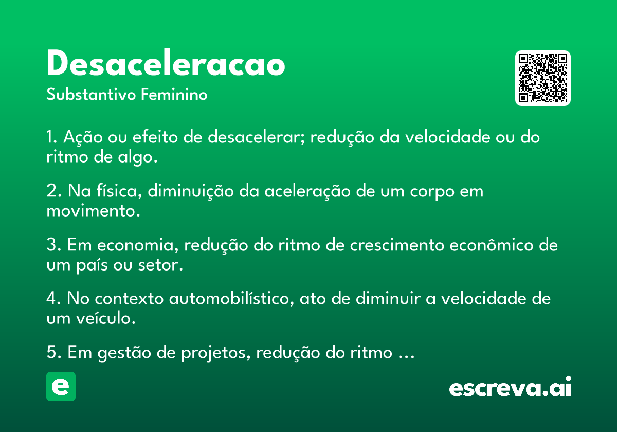 desaceleracao