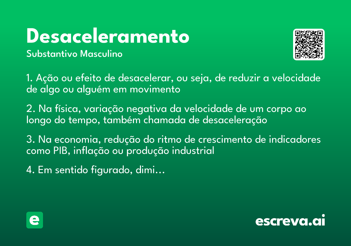 desaceleramento