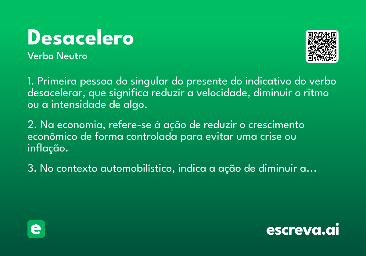 desacelero