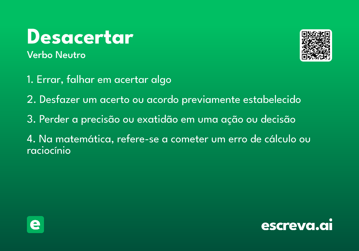 desacertar