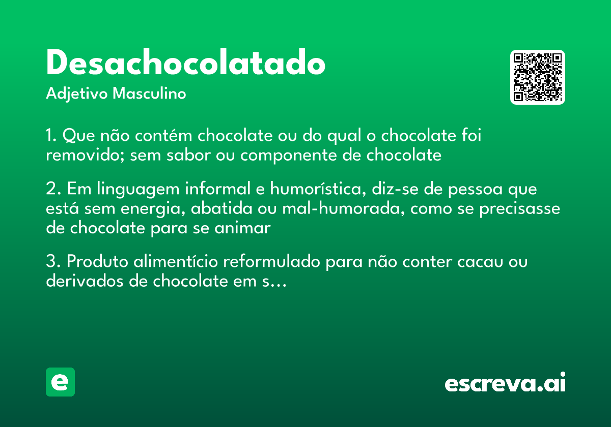 desachocolatado