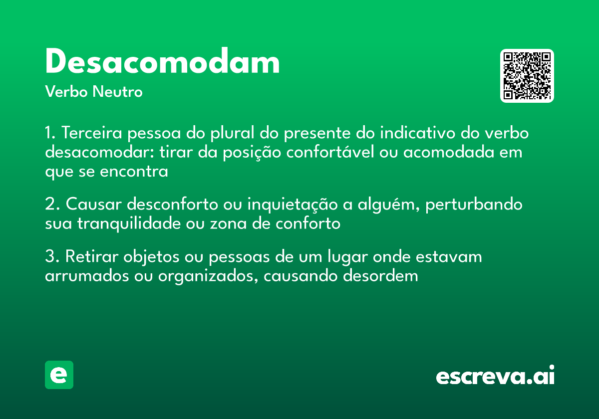 desacomodam