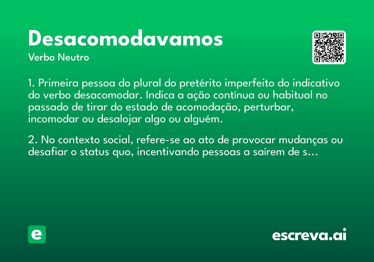 desacomodavamos