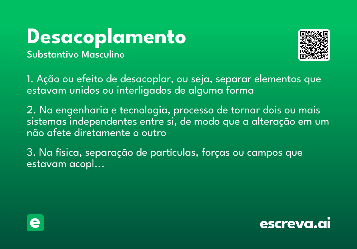 desacoplamento