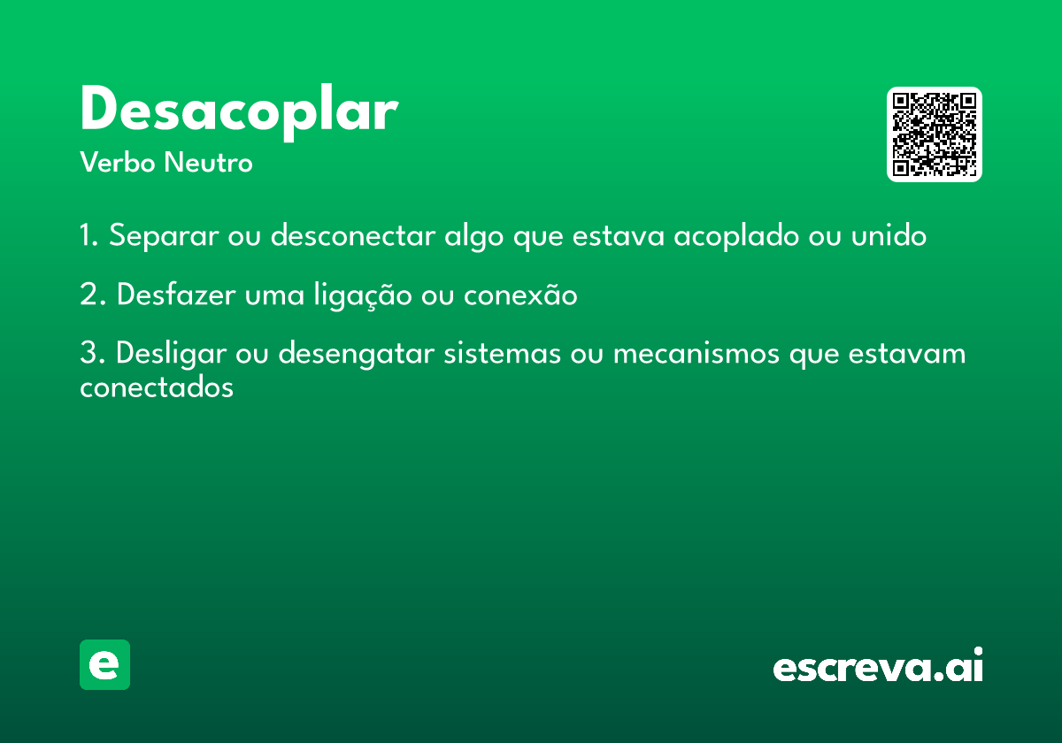 desacoplar