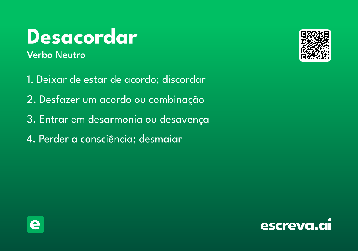 desacordar