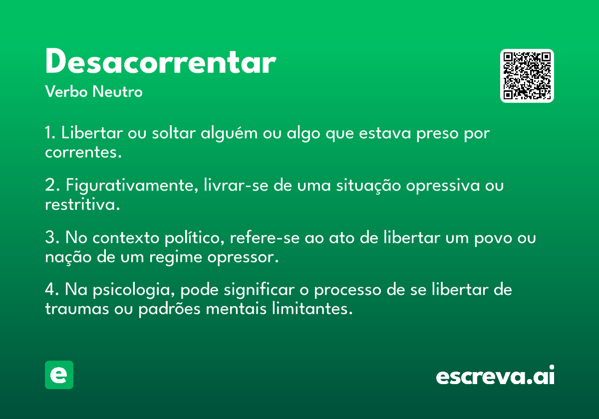 desacorrentar