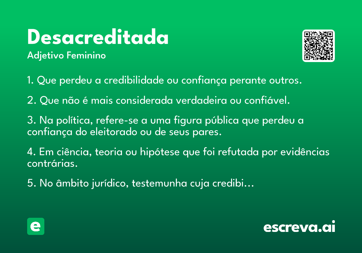 desacreditada
