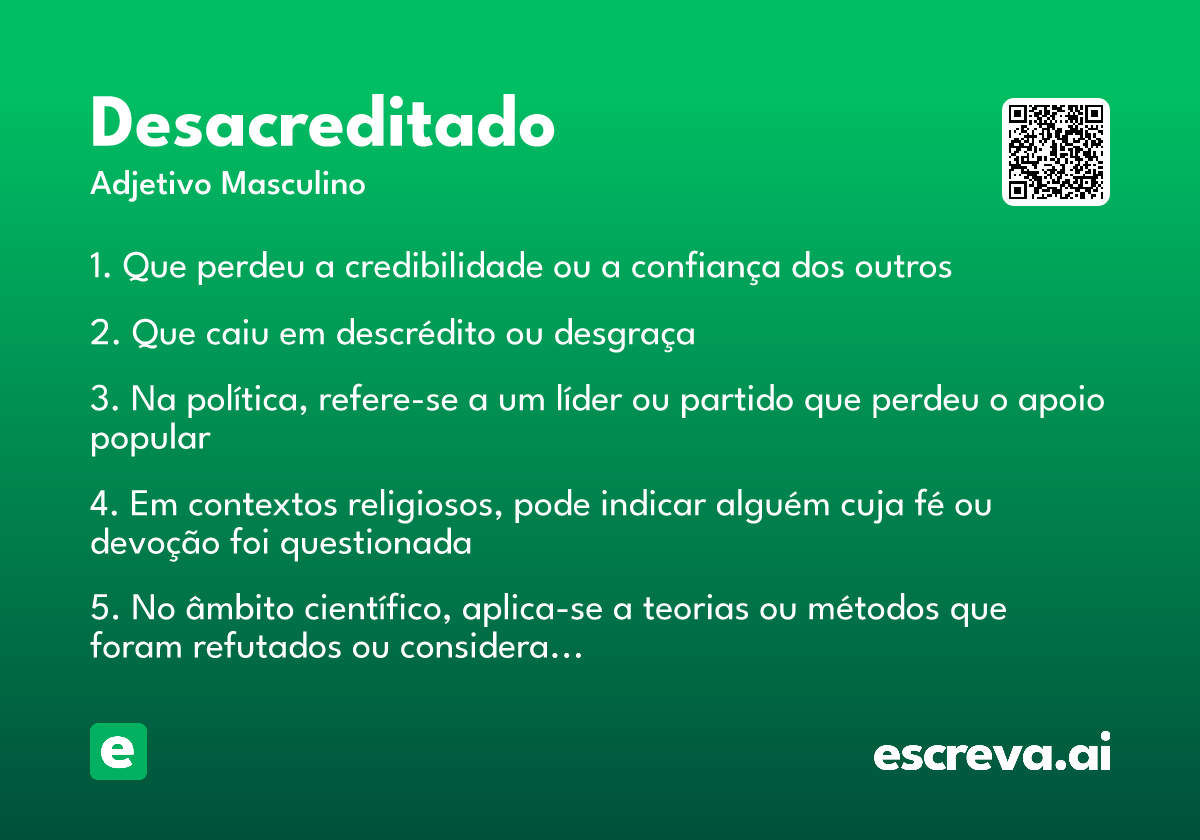 desacreditado