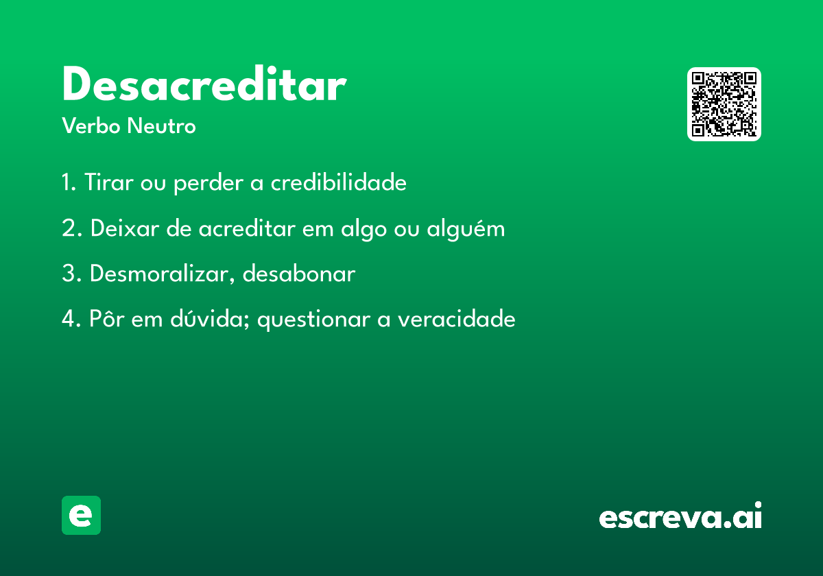 desacreditar