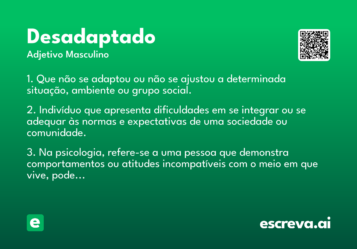 desadaptado