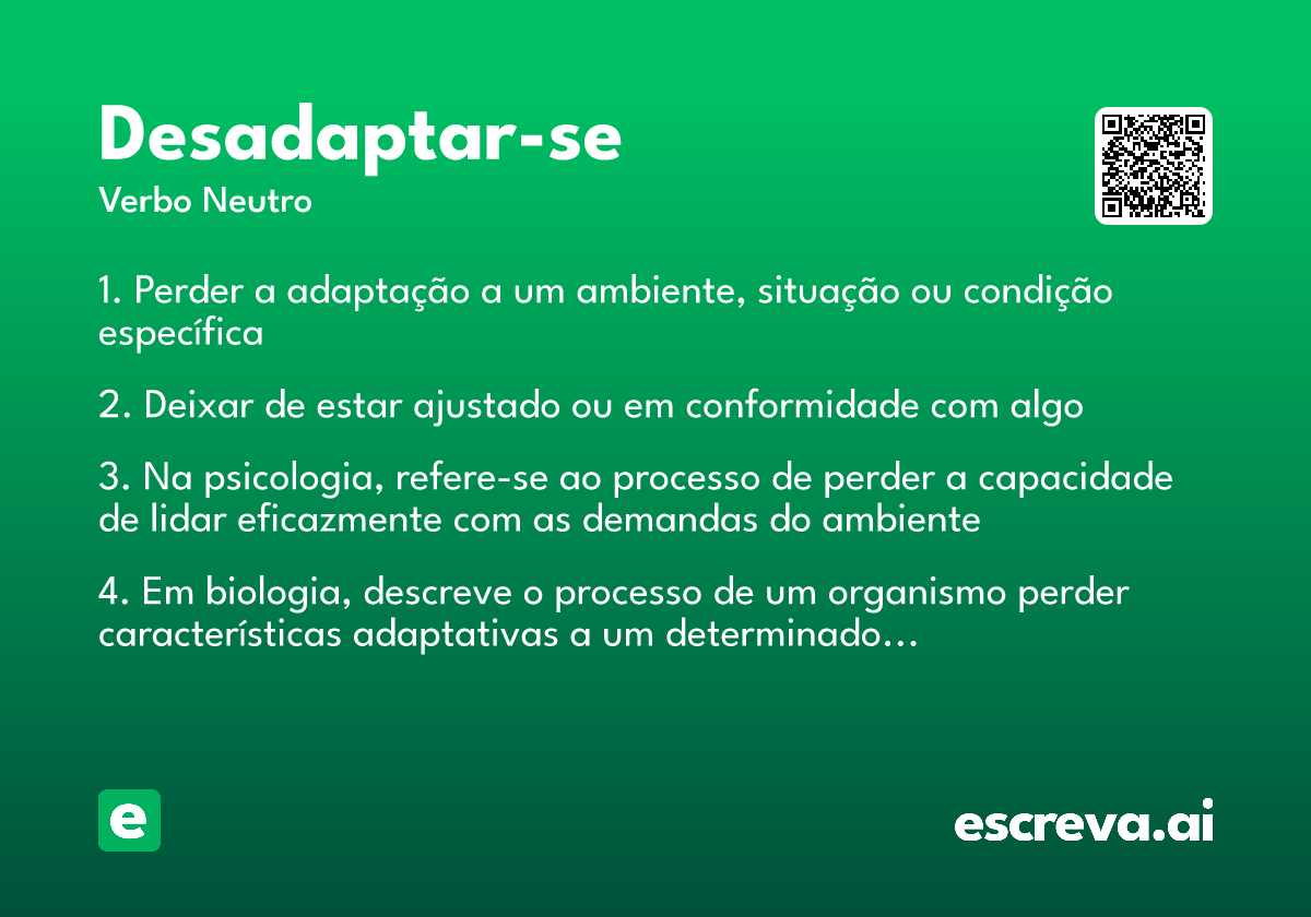 desadaptar-se