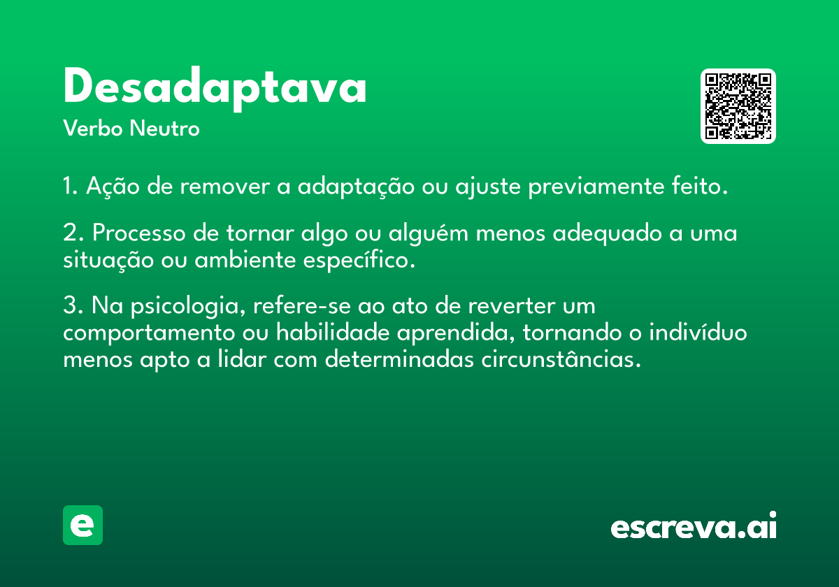 desadaptava