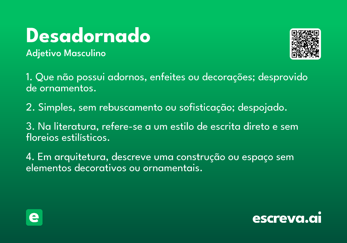 desadornado