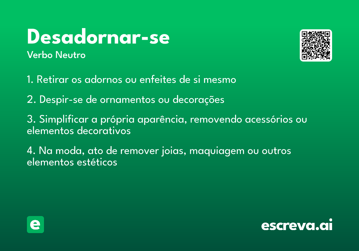 desadornar-se